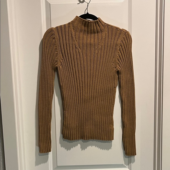 Neiman Marcus Sweaters - 80s Neiman Marcus Ribbed Tan Sweater